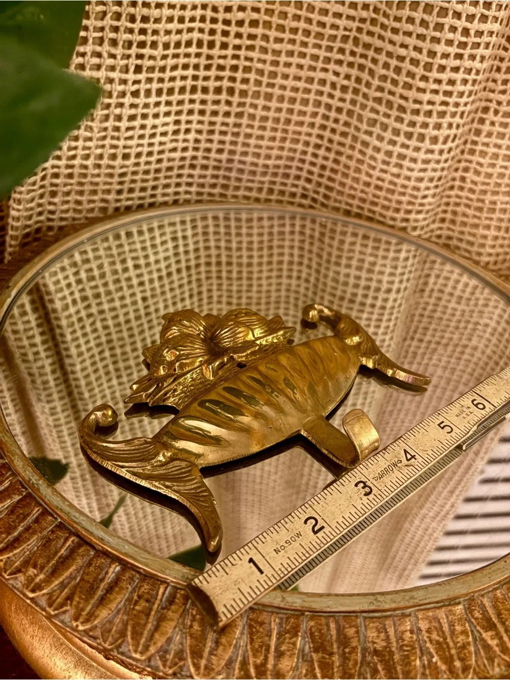 Vintage Gold Decorative Brass Wall Hook